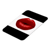 RUBY RED LIPSTICK MAKEUP BEAUTY MODE SALLIPS MAGNEET (Linkerzijde)