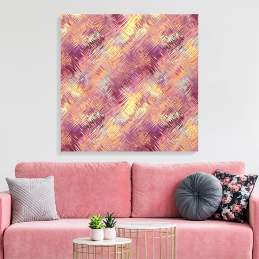 Ruby Red Liquid Pattern Canvas Afdruk (Insitu (Woonkamer))