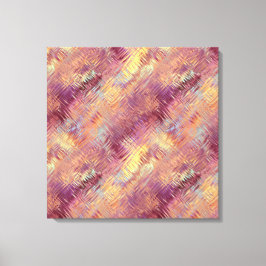 Ruby Red Liquid Pattern Canvas Afdruk