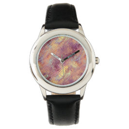 Ruby Red Liquid Pattern Horloge