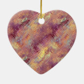 Ruby Red Liquid Pattern Keramisch Ornament (Achterkant)