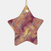 Ruby Red Liquid Pattern Keramisch Ornament (Rechts)