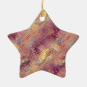 Ruby Red Liquid Pattern Keramisch Ornament (Voorkant)