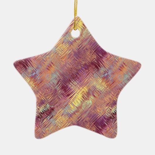 Ruby Red Liquid Pattern Keramisch Ornament (Voorkant)