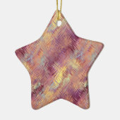 Ruby Red Liquid Pattern Keramisch Ornament (Links)