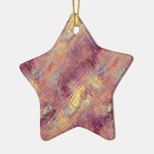 Ruby Red Liquid Pattern Keramisch Ornament (Links)