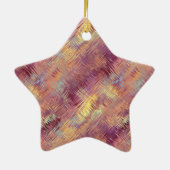 Ruby Red Liquid Pattern Keramisch Ornament (Achterkant)