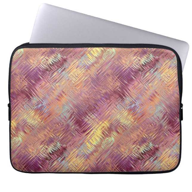 Ruby Red Liquid Pattern Laptop Sleeve (Voorkant)