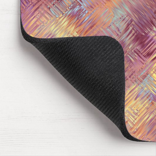 Ruby Red Liquid Pattern Muismat (Hoek)