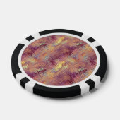 Ruby Red Liquid Pattern Pokerchips (Enkel)