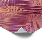 Ruby Red Liquid Pattern Poster (Hoek)