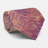 Ruby Red Liquid Pattern Stropdas (Opgerold)