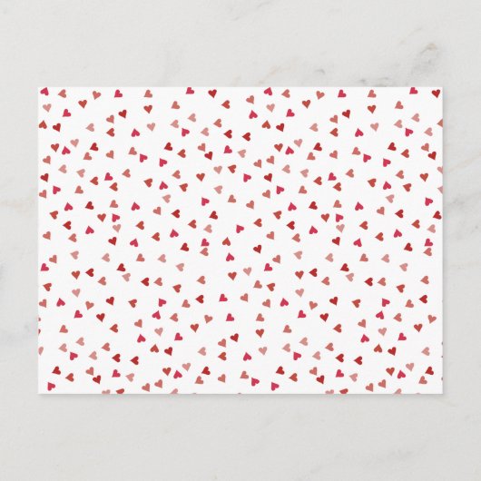 Ruby Red Love Heart Calendar Bewaar de datum Aankondigingskaart (Achterkant)