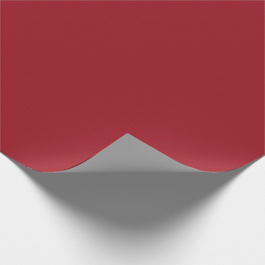 Ruby Red Matte Wrapping Paper Cadeaupapier (Hoek)