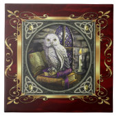 Ruby Red Medieval Witchcraft Ritual Alter Offing Tegeltje (Voorkant)