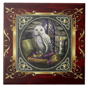 Ruby Red Medieval Witchcraft Ritual Alter Offing Tegeltje