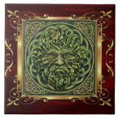 Ruby Red Medieval Witchcraft Ritual Alter Offing Tegeltje (Voorkant)