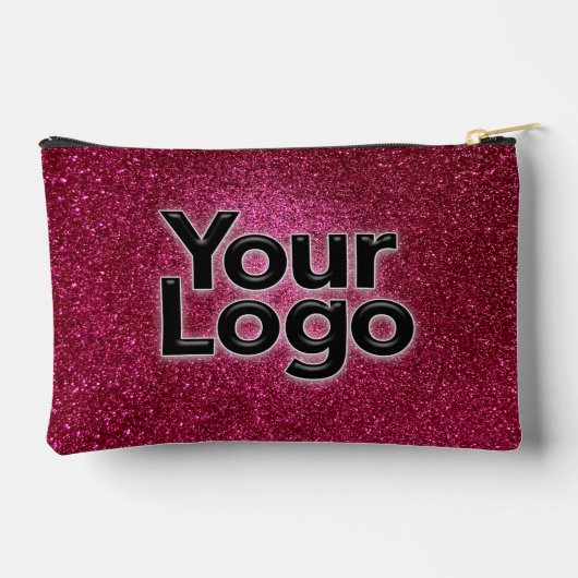 Ruby Red Metallic Sparkly Glitter Luxe Bedrijf Etui (Achterkant)