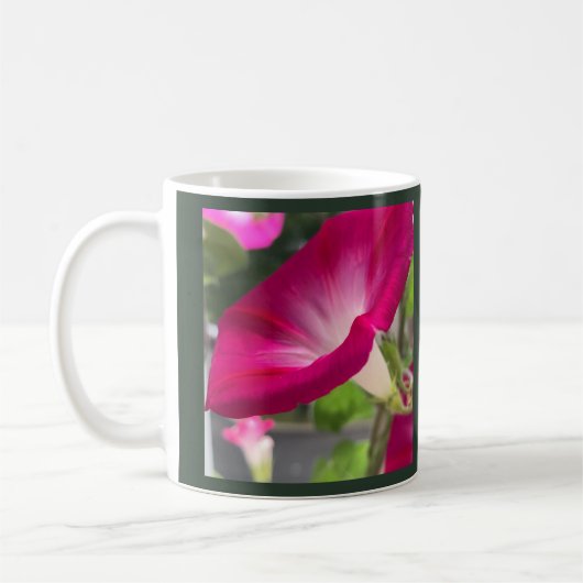 Ruby Red Morning Glory Koffiemok (Links)