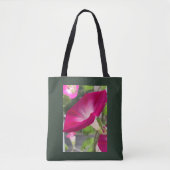 Ruby Red Morning Glory Tote Bag (Voorkant)