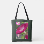 Ruby Red Morning Glory Tote Bag (Achterkant)