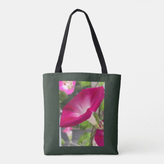 Ruby Red Morning Glory Tote Bag (Achterkant)