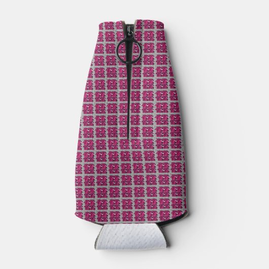 Ruby Red Motif Flesjeskoeler (Achterkant)