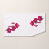 Ruby Red Orchids Bath Towels Bad Handdoek (Handdoek)