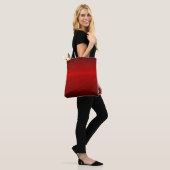Ruby red paper business shiny tote bag (Op model)