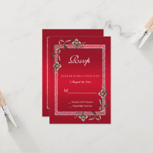 Ruby Red Pareltjes & Glitter Ruby 40th Wedding