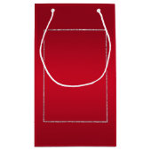 Ruby Red Pareltjes & Glitter Ruby 40th Wedding Klein Cadeauzakje (Achterkant)