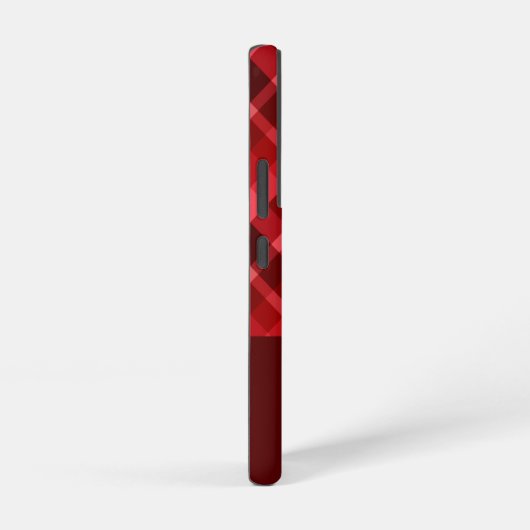 Ruby Red Plaid Monogram Telefoon Case Samsung Galaxy Hoesje (Rechterkant)