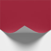 Ruby Red Plain Solid Color Wrapping Paper Cadeaupapier (Hoek)