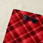  Ruby Red Pset Pattern Beach Towel Strandlaken (In situ)