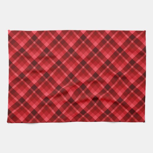 Ruby Red Pset Pattern Kitchen Towel Theedoek (Horizontaal)