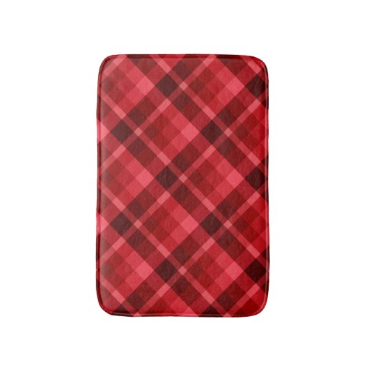  ruby Red Pset Pattern Small Bath Mat (Voorkant Verticaal)