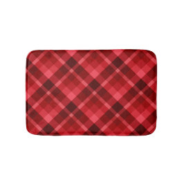  ruby Red Pset Pattern Small Bath Mat