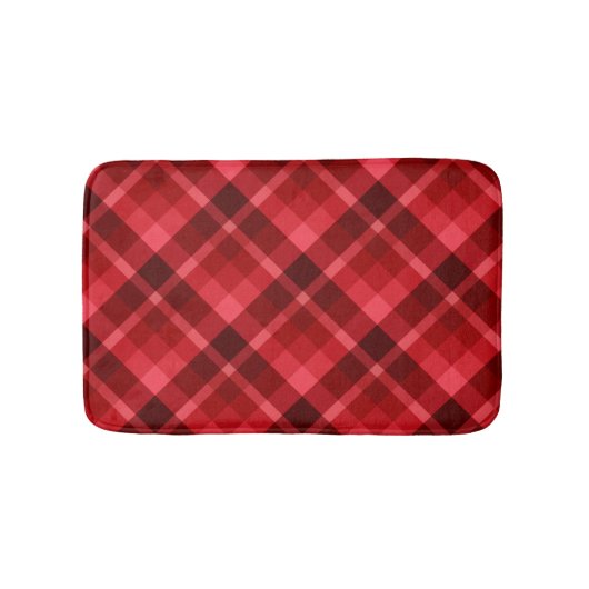  ruby Red Pset Pattern Small Bath Mat (Voorkant)