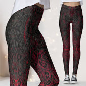Ruby Red Romantisch Verweerd Gotisch Kruisen Patro Leggings