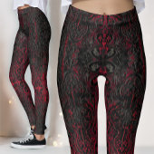 Ruby Red Romantisch Verweerd Gotisch Kruisen Patro Leggings