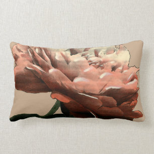 Ruby Red Rose met White Accents Kussen