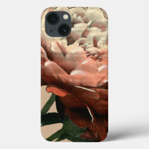 Ruby Red Rose met witte accenten iPhone 13 Hoesje