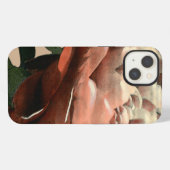 Ruby Red Rose with White Accents iPhone Hoesje (Achterkant horizontaal)