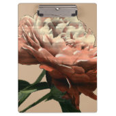 Ruby Red Rose with White Accents Klembord (Voorkant)