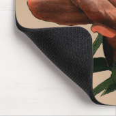 Ruby Red Rose with White Accents Muismat (Hoek)