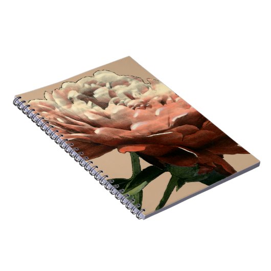 Ruby Red Rose with White Accents Notitieboek (Rechterzijde)