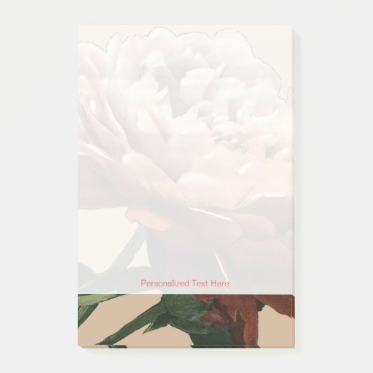 Ruby Red Rose with White Accents Post-it® Notes (Voorkant)