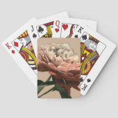 Ruby Red Rose with White Accents Speelkaarten (Achterkant)