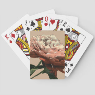 Ruby Red Rose with White Accents Speelkaarten