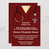 Ruby Red Scrubs Dank je kaart (Voorkant / Achterkant)